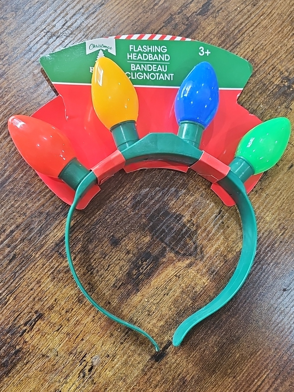 Flashing Light Up Christmas Xmas Holiday Festive Disney Or Event Headband Santa